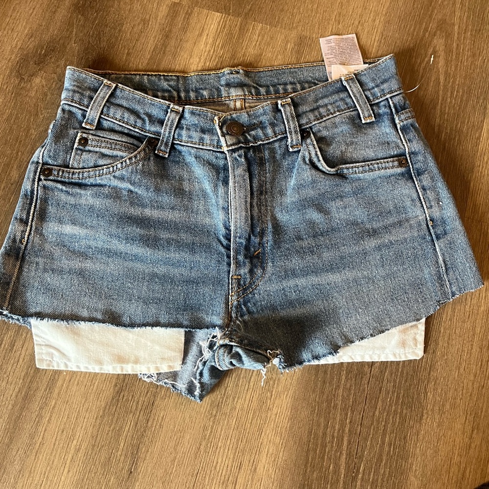 Levi 505 hand cut shorts